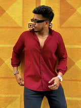 Raimen Maroon Men's Shirt 6