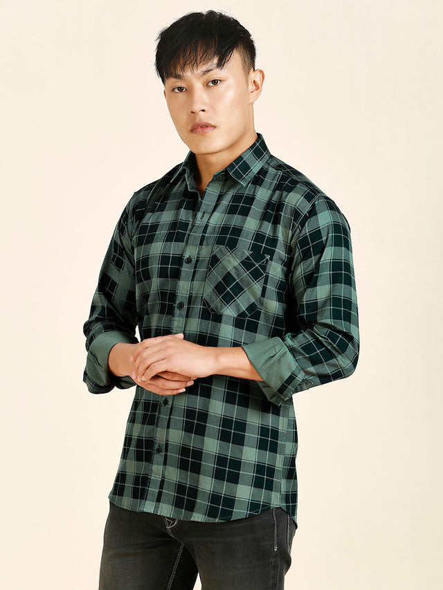 Fire Checked Men's Shirt — TryBuy®