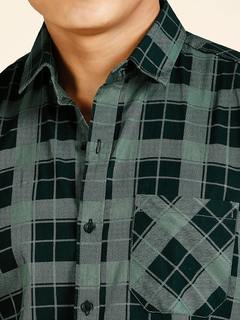 Fire Checked Men's Shirt 7