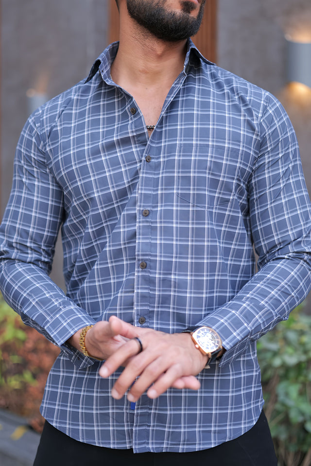 VOZIA Trendy Checked Men's Shirt — TryBuy®
