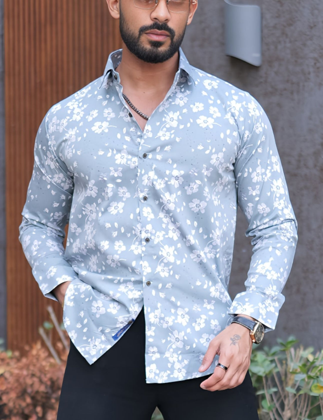 VOZIA Naso Floral Printed Shirt