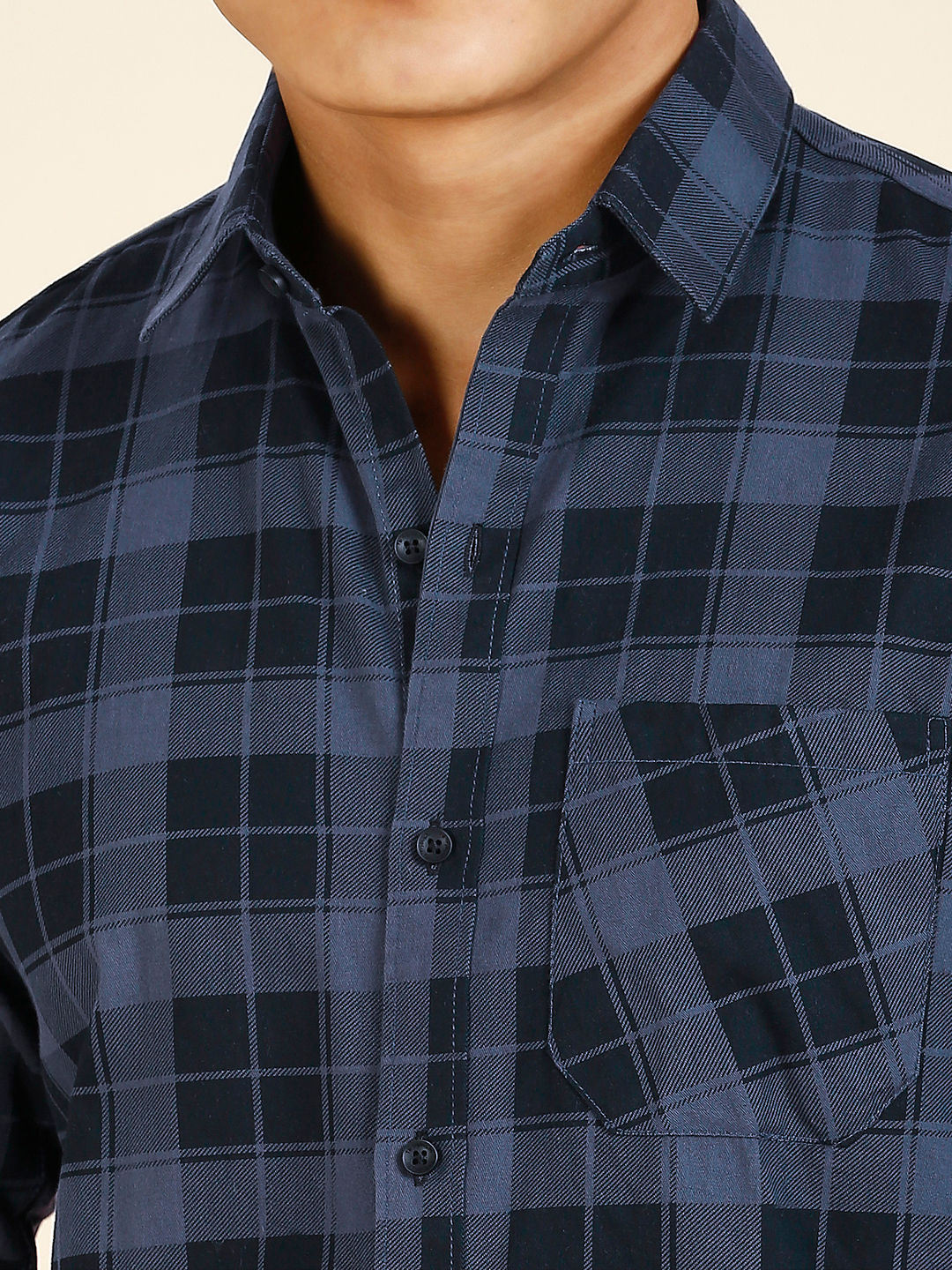 Tartan Checked Cotton Shirt for Men