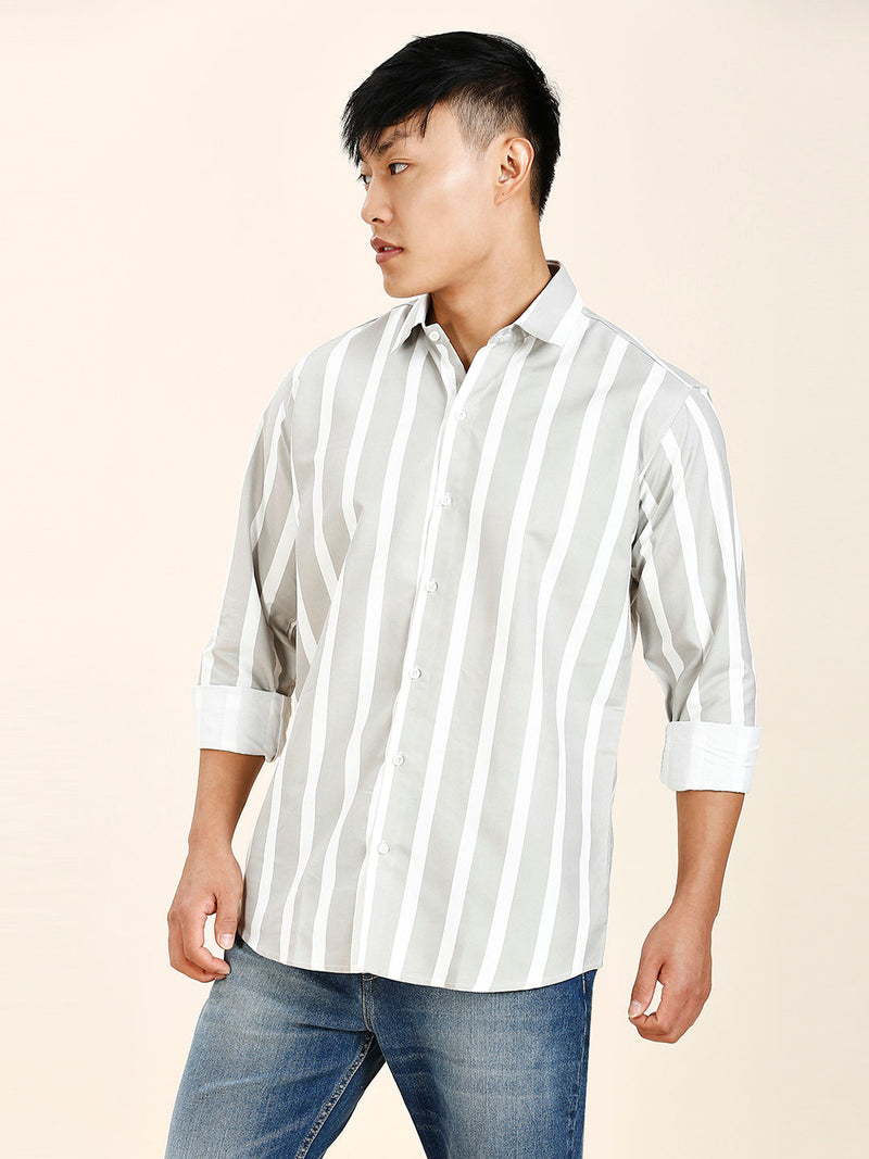 Wolver Striped Men's Shirt 8
