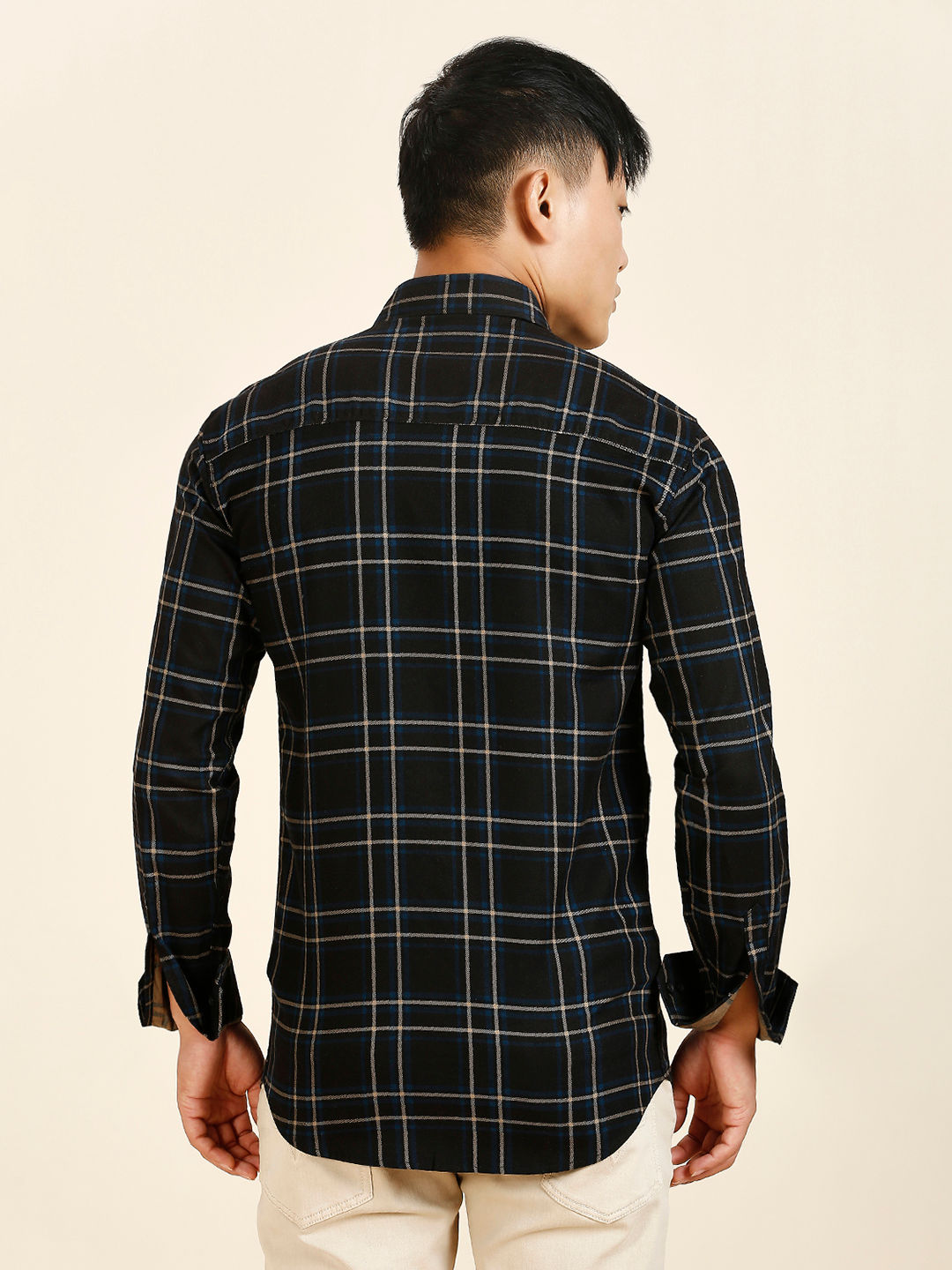 Modern Checked Cotton Shirt for Men