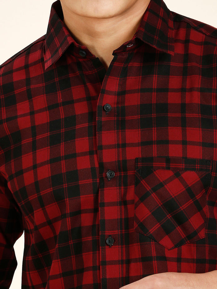 Frenso Cotton Checked Shirt for Men 2