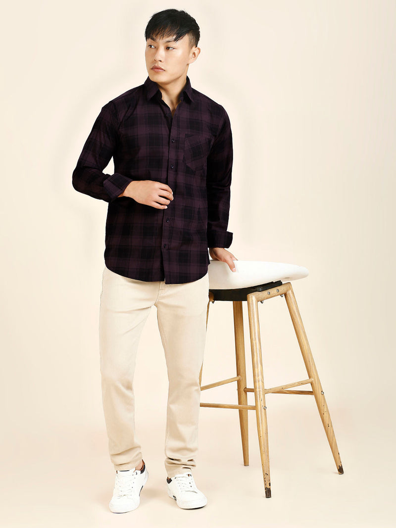 Sleek Checked Men's Shirt 5