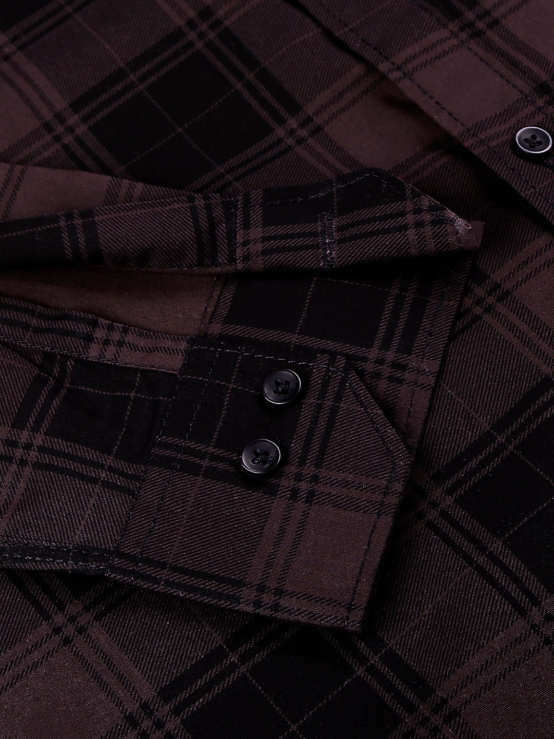 Sleek Checked Cotton Shirt for Men