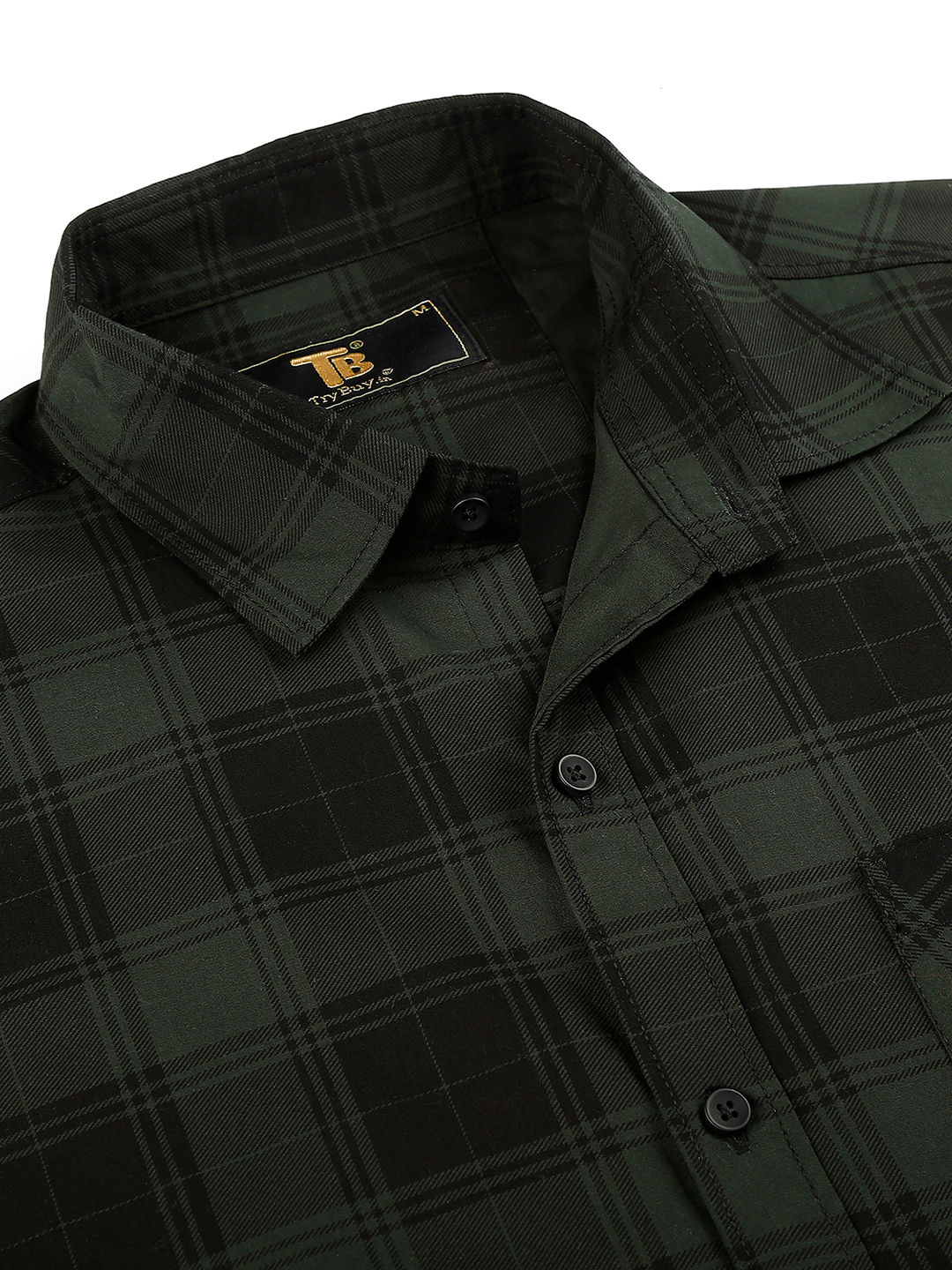 Serene Checked Cotton Shirt for Men