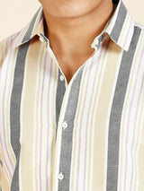 Dazzling Striped Men's Shirt 6