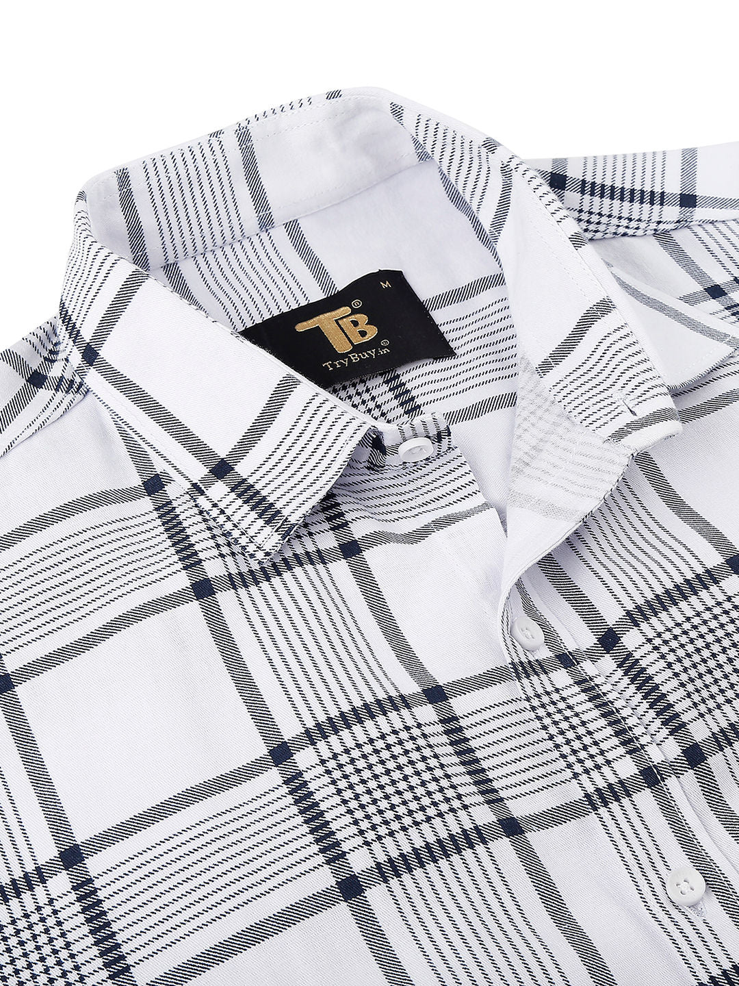 Vintage Checked Cotton Shirt for Men