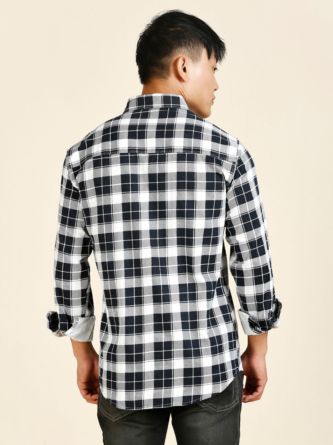 Breezy Cotton Checked Shirt for Men