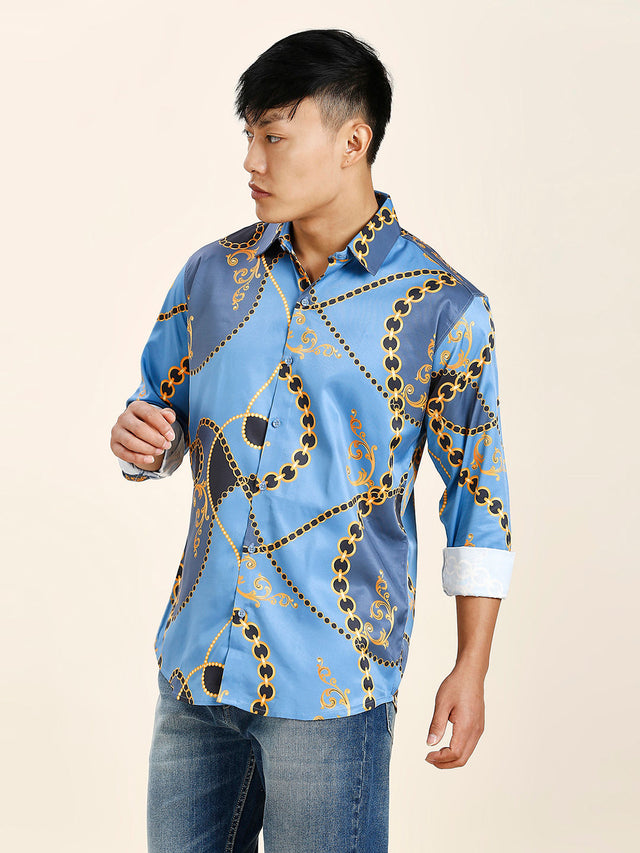 Pushpa 2 Abstract Printed Men's Shirt — TryBuy®