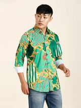 Pushpa 2 Abstract Printed Men's Shirt 6