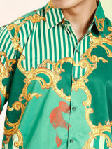 Pushpa 2 Abstract Printed Men's Shirt 2