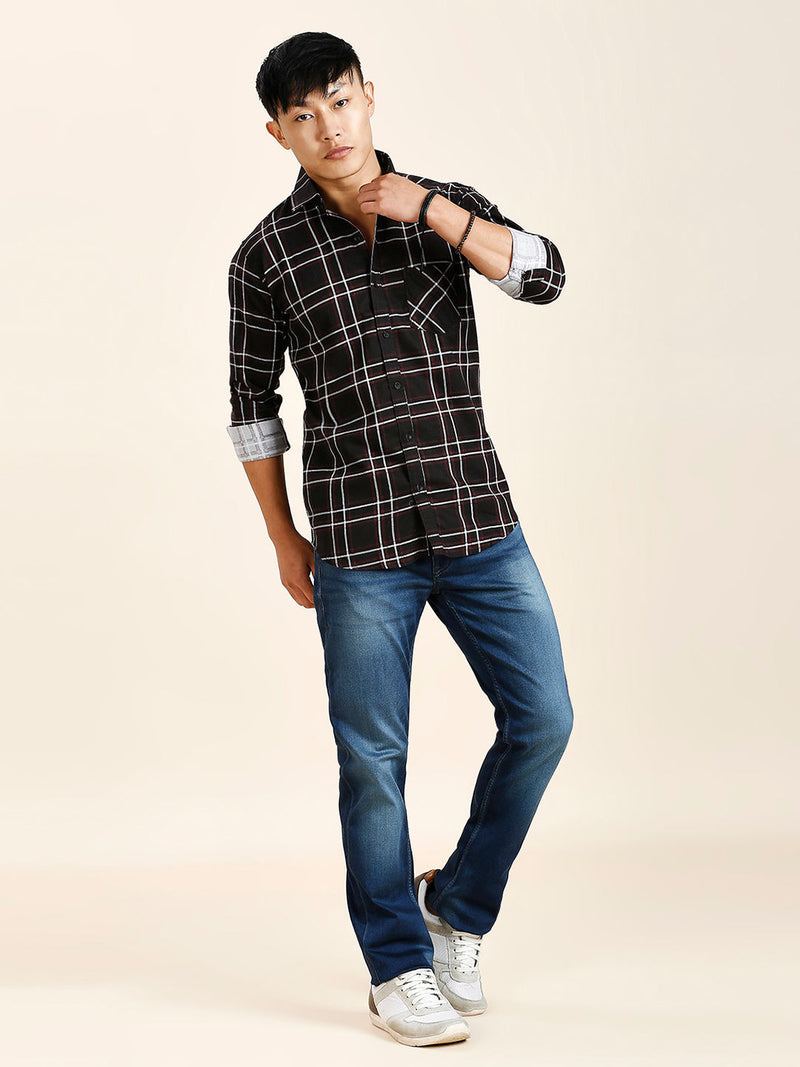 Drag Checked Men's Shirt 9