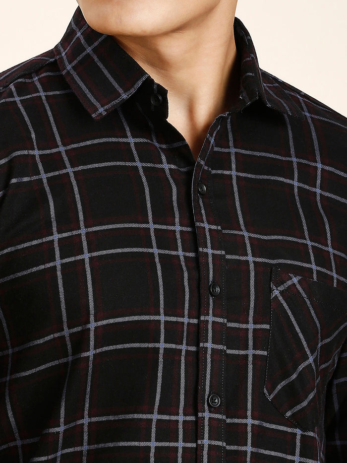 Denzy Cotton Checked Shirt for Men 2