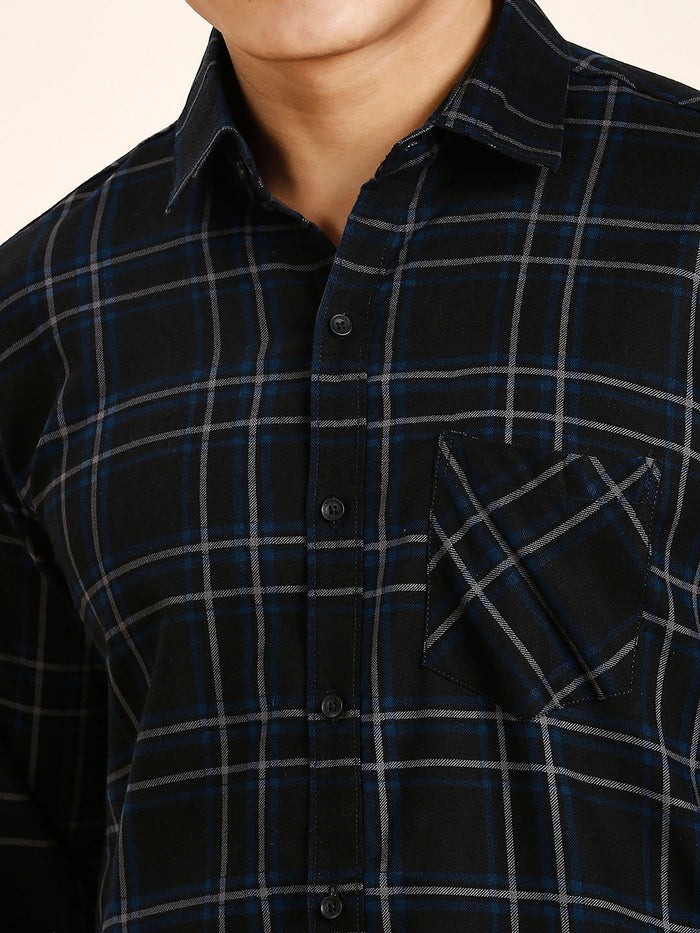 True Cotton Checked Shirt for Men 2
