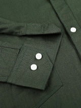 Green Double Pocket Shirt for Men 2