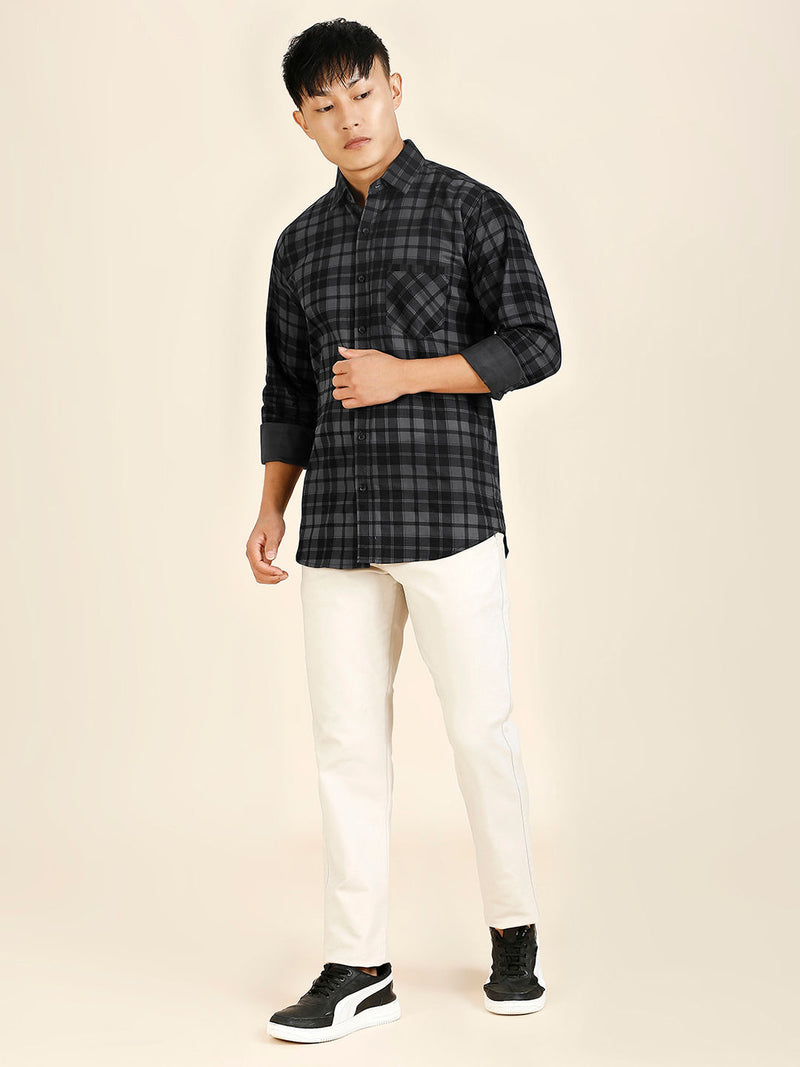 Versatile Checked Men's Shirt 5