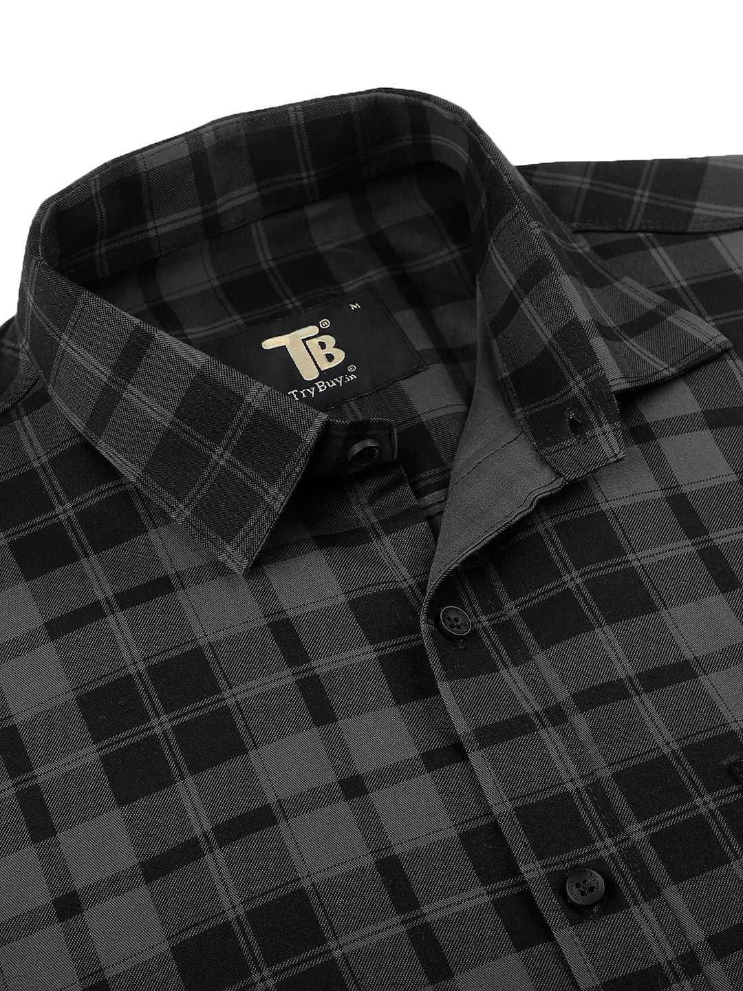 Versatile Checked Cotton Shirt for Men - TB_447