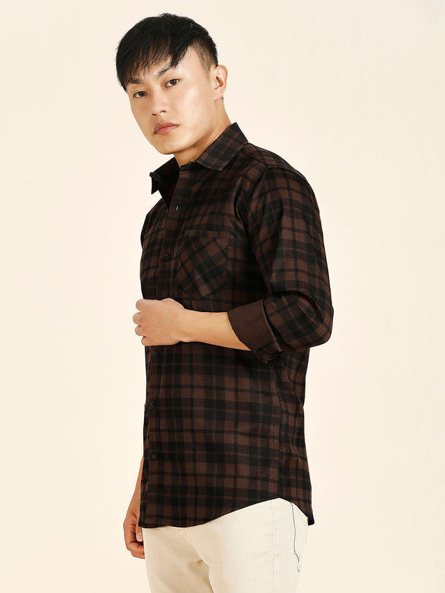Rich Checked Cotton Shirt for Men