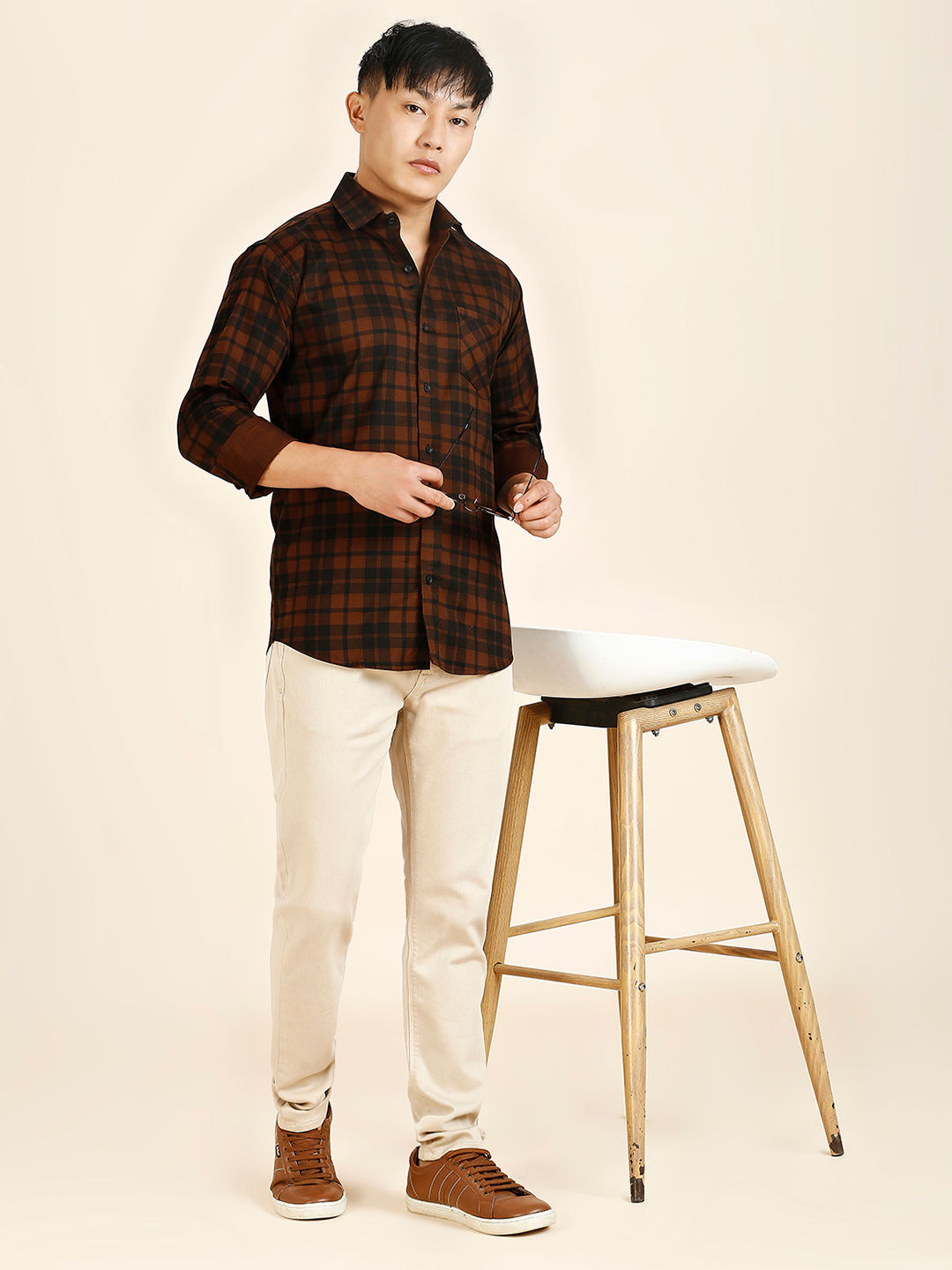 Rich Checked Cotton Shirt for Men