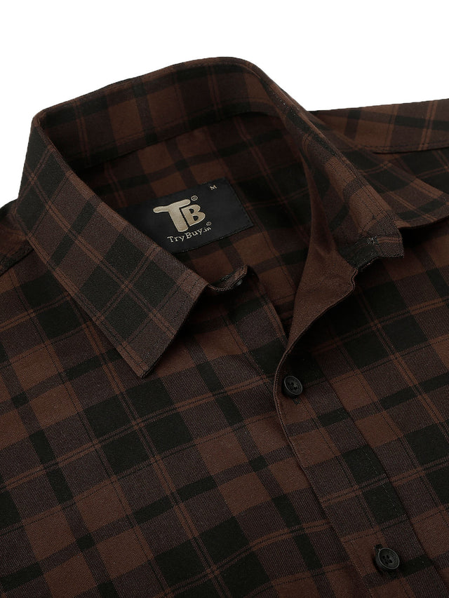Rich Checked Cotton Shirt for Men