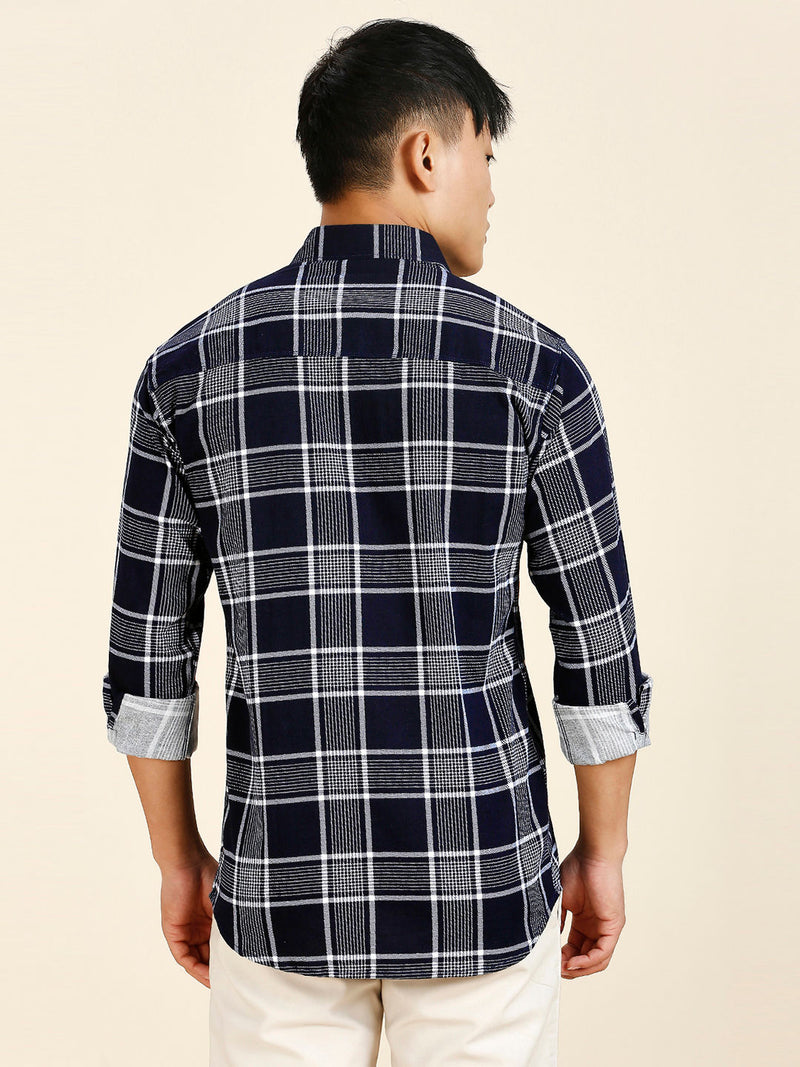 Earthy Checked Men's Shirt 6