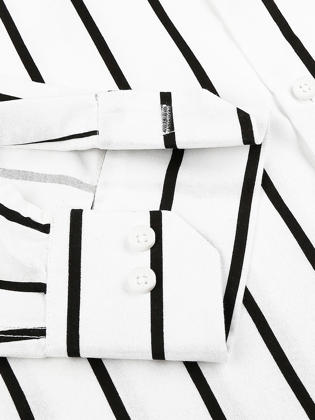 Bohemian Cotton Blend Striped Shirt for Men