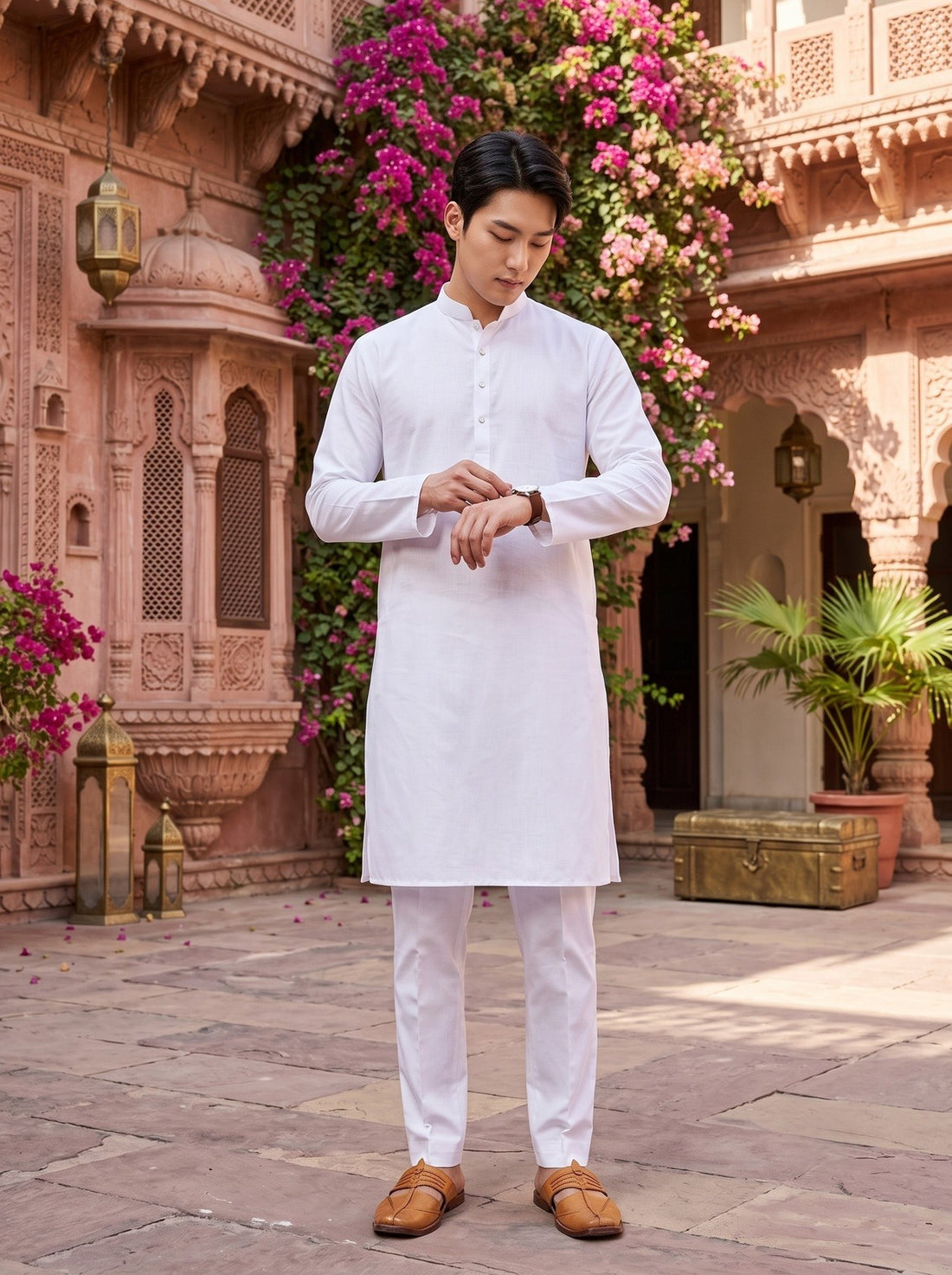 TRYBUY.IN TB_21161 white kurta pyjama set 11