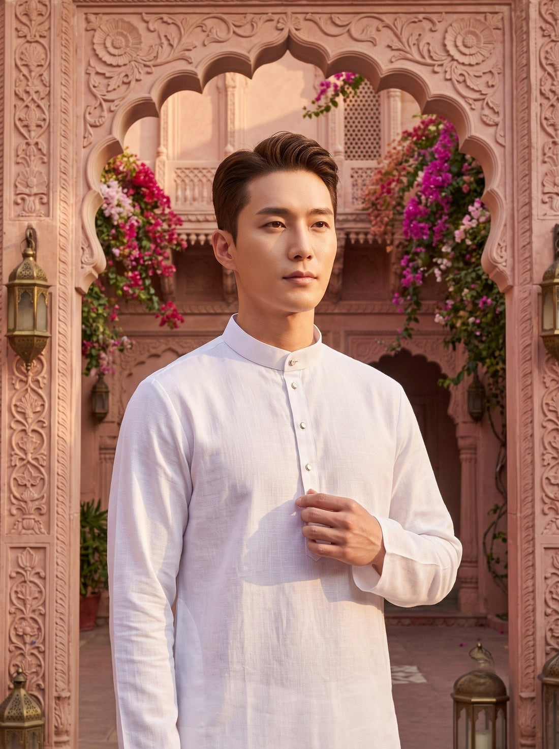 TRYBUY.IN TB_21161 white kurta pyjama set 4