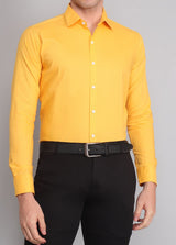 Yellow Men's Business Shirt 1