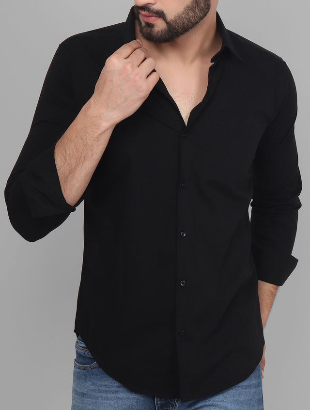 Shade Black Button Down Men's Shirt — TryBuy®