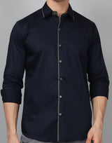 Luxe PartyWear Navy Shirt 1