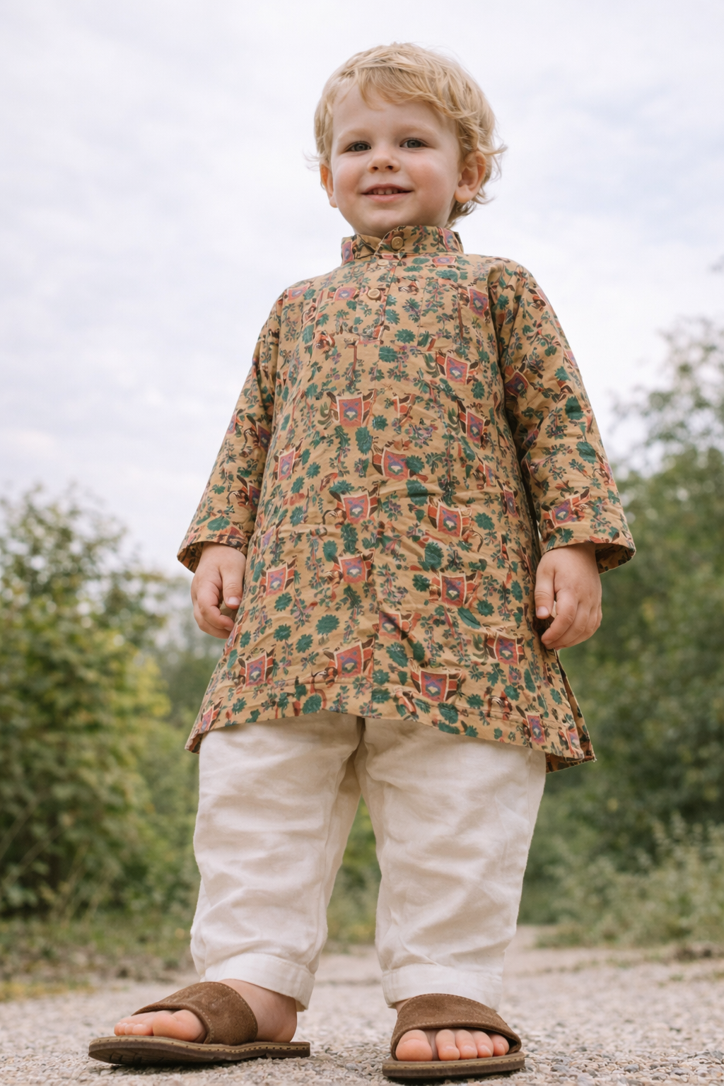 TryBuy TB_802_KID kids printed kurta low angle product view