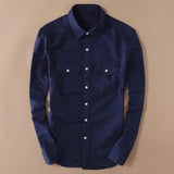 Korra Navy Double Pocket Men's Shirt 1