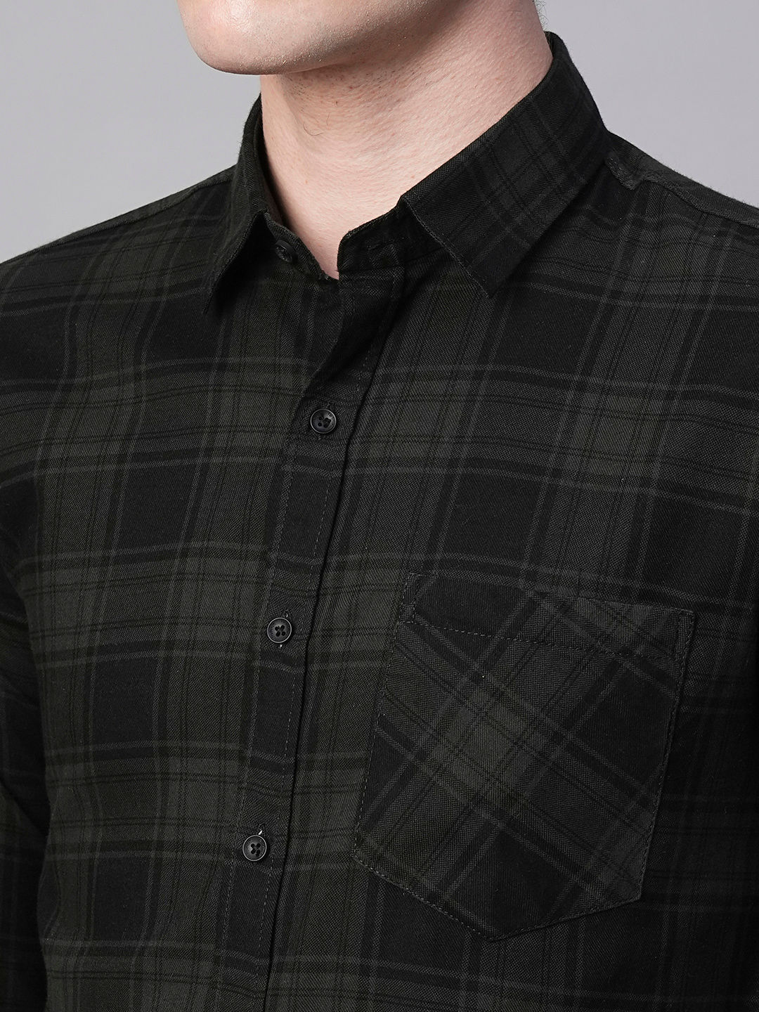Dijon Cotton Checked Shirt for Men