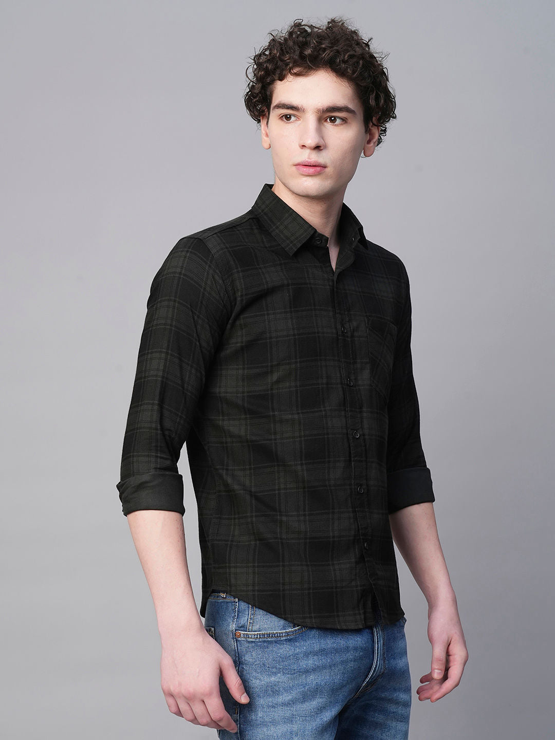 Dijon Cotton Checked Shirt for Men