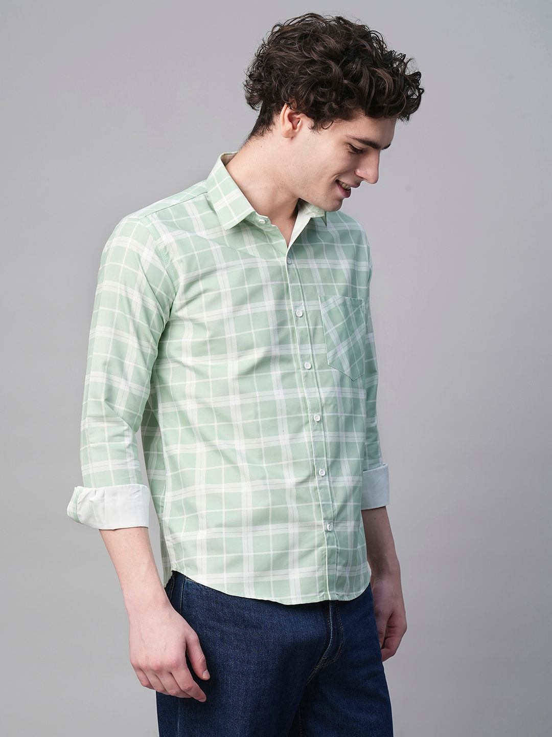 Doubs Cotton Checked Shirt for Men