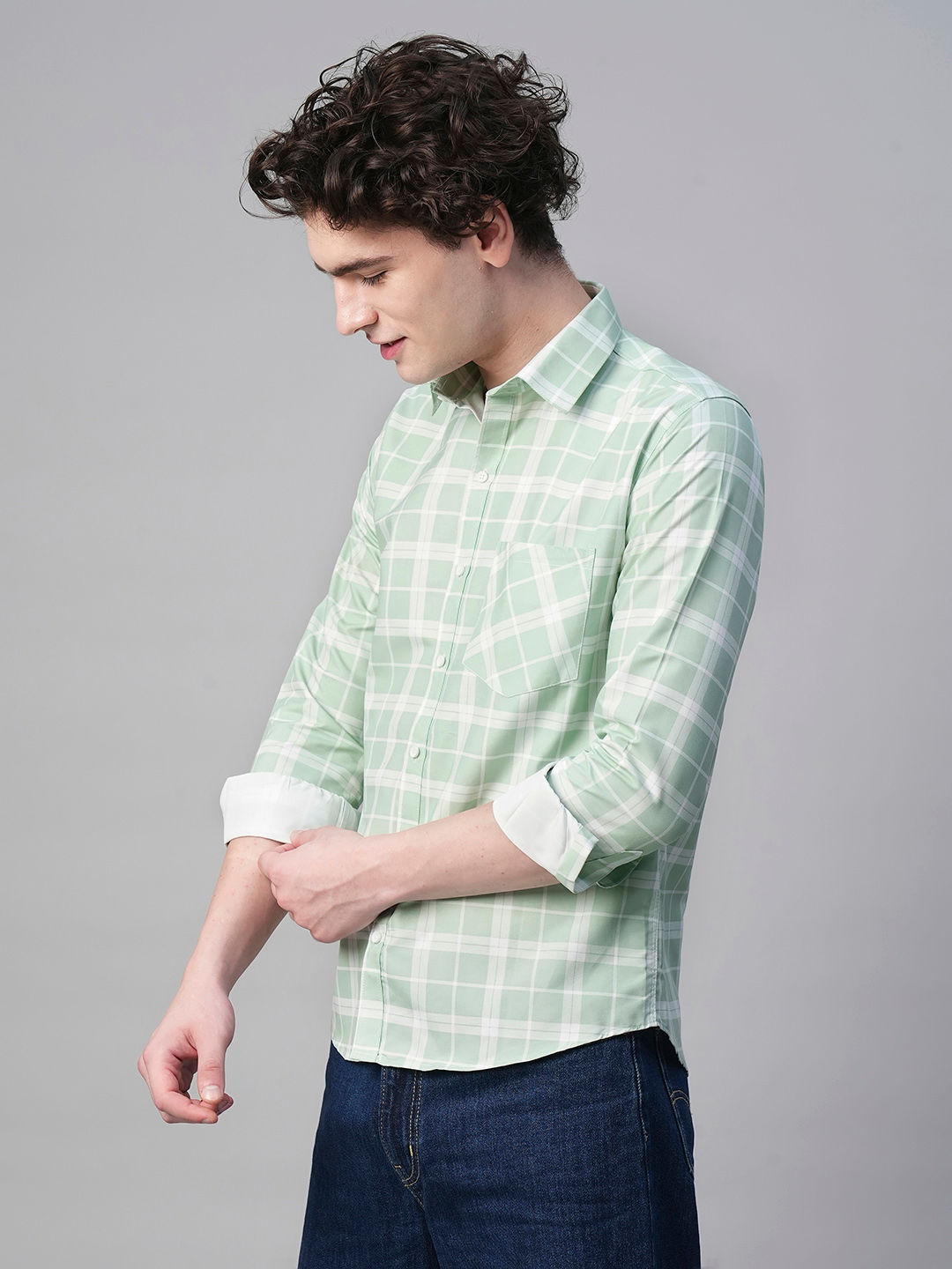 Doubs Cotton Checked Shirt for Men
