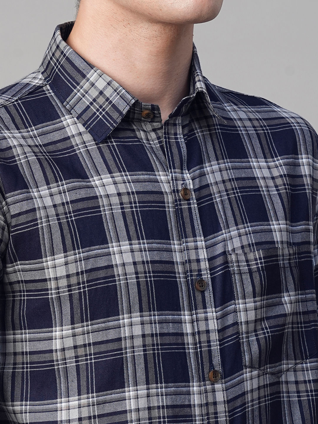 Reims Checked Cotton Shirt for Men
