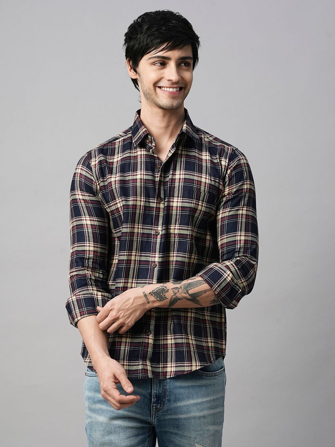 Max Cotton Checked Shirt for Men