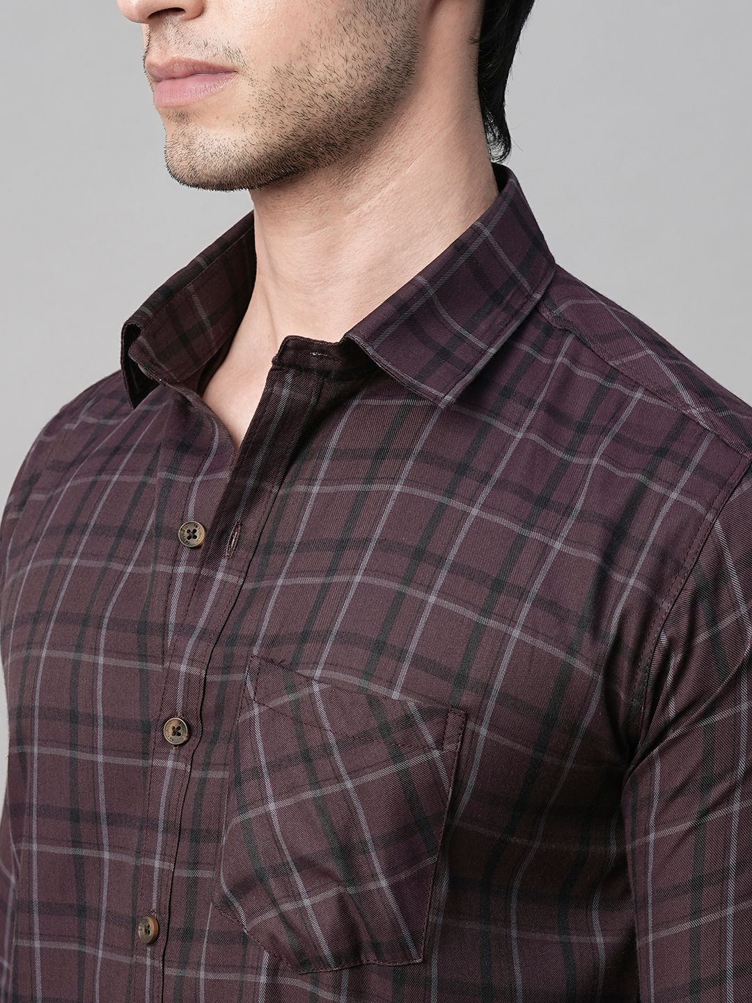 Mady Cotton Checked Shirt for Men