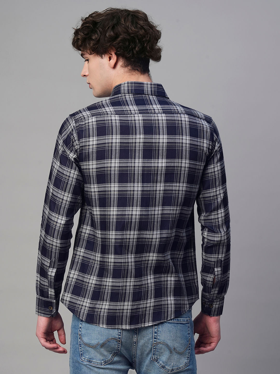 Reims Checked Cotton Shirt for Men
