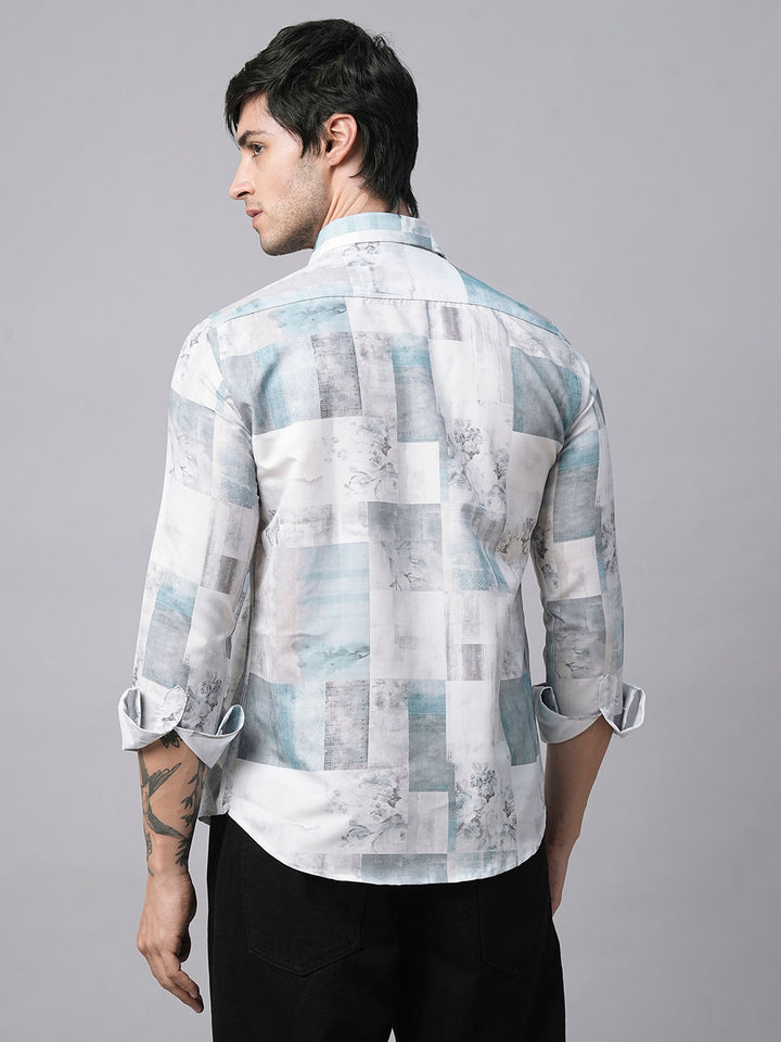 Denain Abstract Printed Shirts for Men