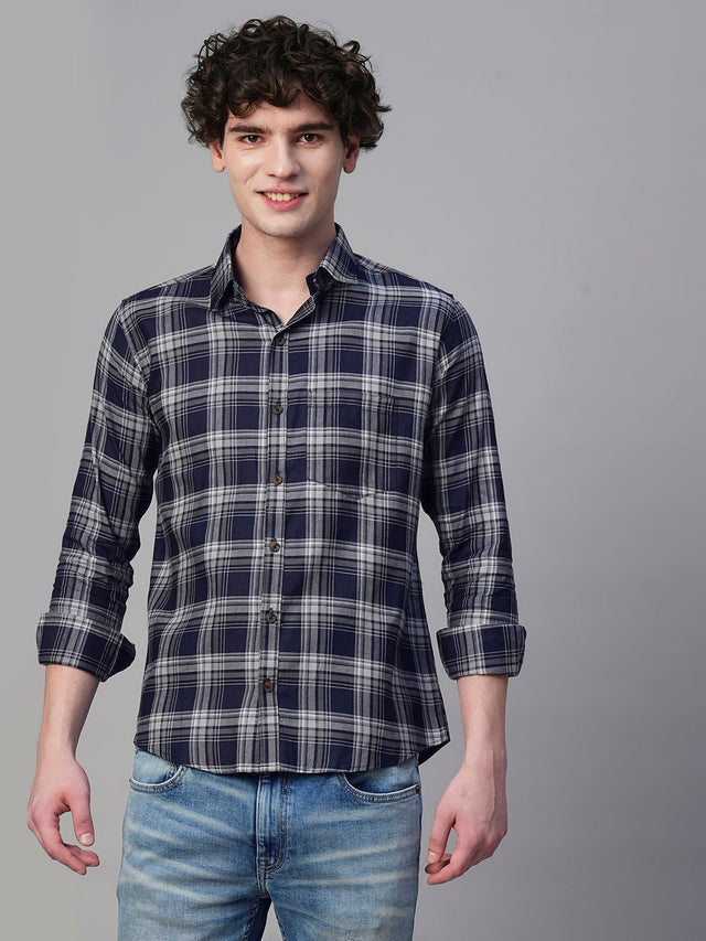 Reims Checked Cotton Shirt for Men