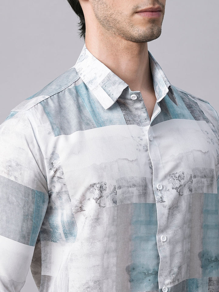 Denain Abstract Printed Shirts for Men