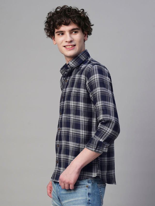 Reims Checked Cotton Shirt for Men