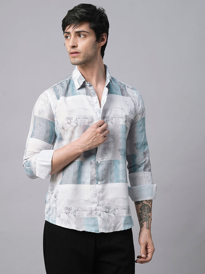 Denain Abstract Printed Shirts for Men