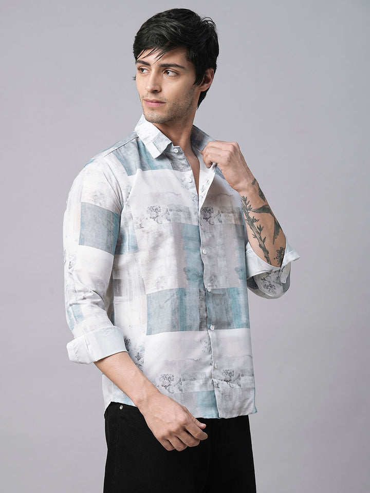 Denain Abstract Printed Shirts for Men